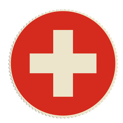 Switzerland flag post
