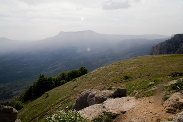Fototapeta na wymiar mountain view in summer