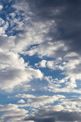 beautiful clouds at dawn