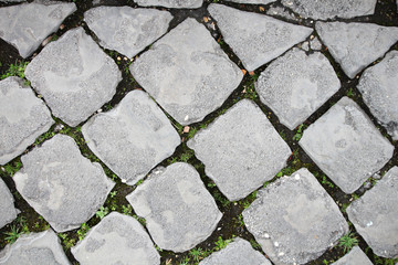 Paved road in Rome 