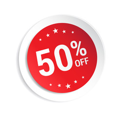 50% Off Sticker