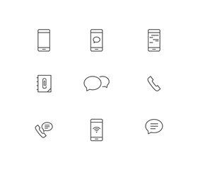 Phone & Social Icon Set