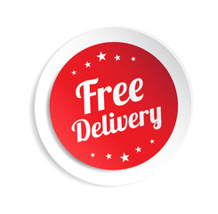 Free Delivery Sticker