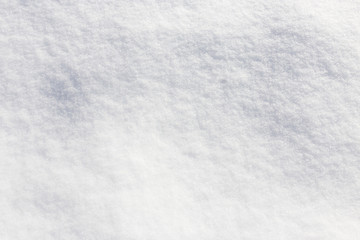 White background of snow on the nature