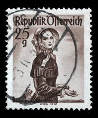 Stamp printed in Austria from the 