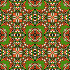 Seamless abstract pattern, hand drawn texture for Wedding, Bridal, Valentine's day or Birthday Invitations. Floral geometric background. Fabric or paper print.