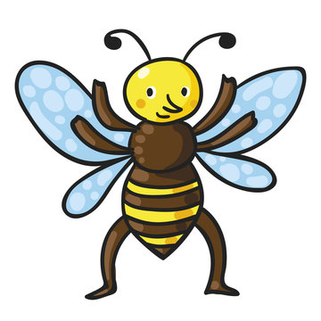 Bee. Vector illustration