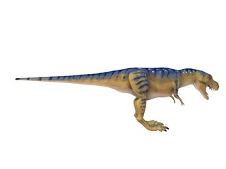 3d render of a Dinosaur inside a white stage