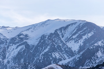 Obraz premium snow-capped mountains of the Tian Shan in winter
