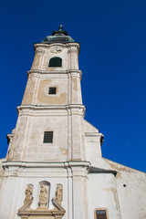 Fototapeta na wymiar Church of Saint Cross in Devin, Bratislava, Slovakia