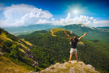 Obraz premium Men & mountains