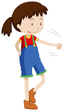 recommend clip art: Girl playing rock paper scissors