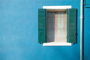 View of a balcony from Burano island, Venice