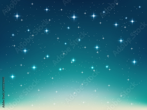 Vector Background With Night Stars In The Sky Shining Light Wall Mural Ghen Vector Background With Night Stars In The Sky Shining Light Wall Mural Ghen