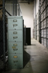Old File Cabinet in Warehouse