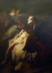 Federico Bankovic: Abraham's sacrifice of Isaac, Old Masters Collection, Croatian Academy of...