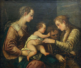 Jacopo Tintoretto: Die Verlobung der Hl. Katharina, Sammlung Alte Meister, Kroatische Akademie der Wissenschaften in Zagreb, Kroatien © zatletic