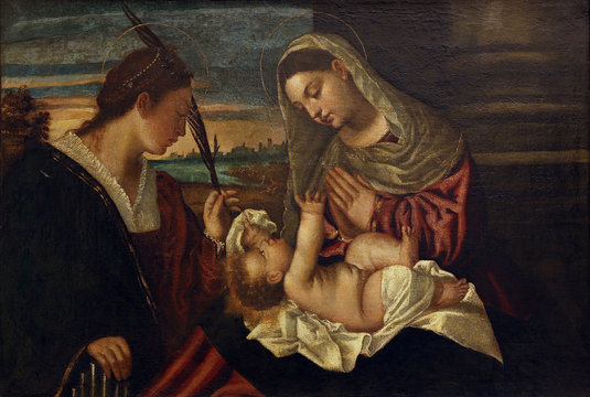 Polidoro to Lanciano: Madonna and Child with St. Cecilia, Old Masters Collection, Croatian Academy of Sciences in Zagreb, Croatia