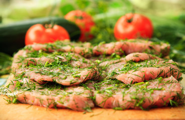Chopped Raw meat