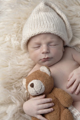 baby with teddy