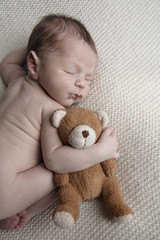 baby with teddy