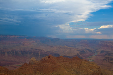 Grand Canyon before heavy storm