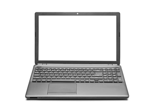 Laptop isolated on white.
