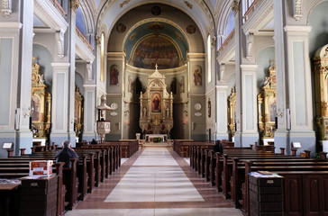 Fototapeta na wymiar Basilica of the Sacred Heart of Jesus in Zagreb, Croatia