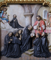 Vows of the first members of the Society of Jesus, altar in the Basilica of the Sacred Heart of Jesus in Zagreb, Croatia  © zatletic
