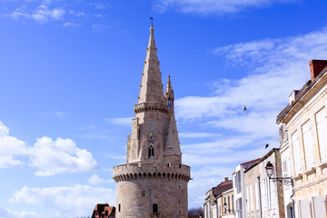 Fototapeta na wymiar Tour de la lanterne à La Rochelle