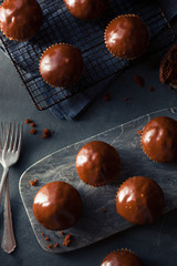 Homemade Dark Chocolate Cupcakes