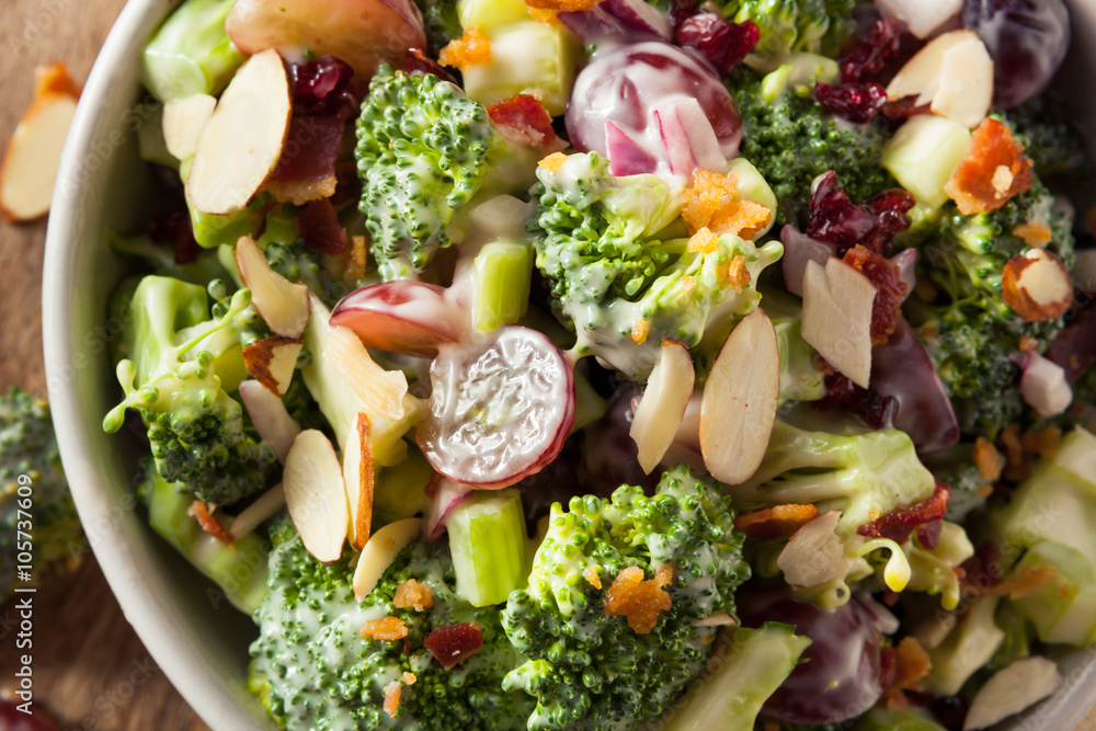 Wall mural homemade green broccoli salad