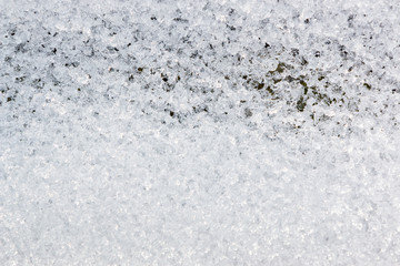 Obraz premium close up snow texture thawing snow.