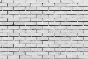 White brick wall texture for background.