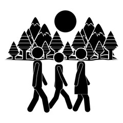 people walking design 