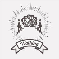 people walking design 