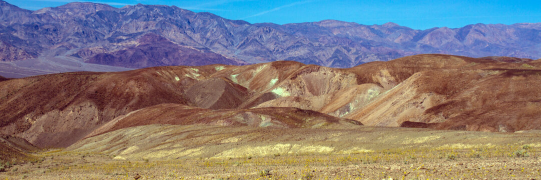Death Valley National Park colorful panorama