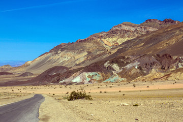 Naklejka na ściany i meble Death Valley National Park scenic Artist Drive