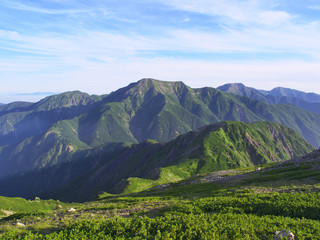 南アルプス、聖岳