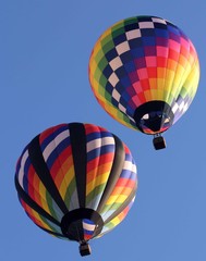 Fototapeta premium Hot Air Balloons In Flight!