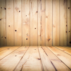 Wooden plank room light brown