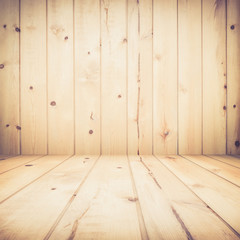 Wooden plank room light vintage filter