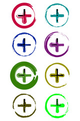 Hand drawn validation icon scanned and vectorized, brush drawing