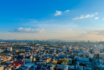 Pattaya sunset city view