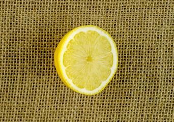 Small half section of lemon