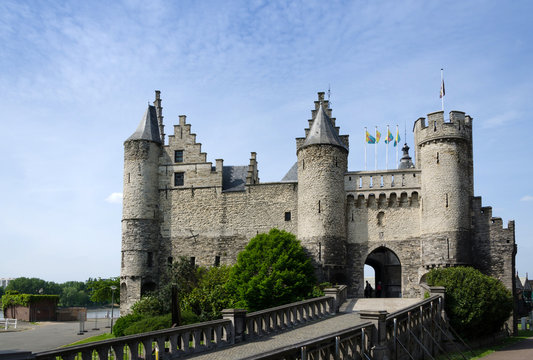 Steen Castle (Het steen) in the old city centre of Antwerp