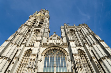 Cathedral of Our Lady in City center of Antwerp