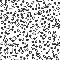 Seamless music notes pattern