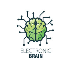 Vector brain logo