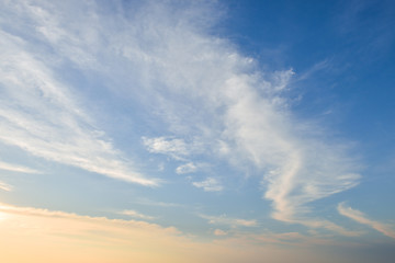 Fototapeta premium background of the sky with clouds at sunset